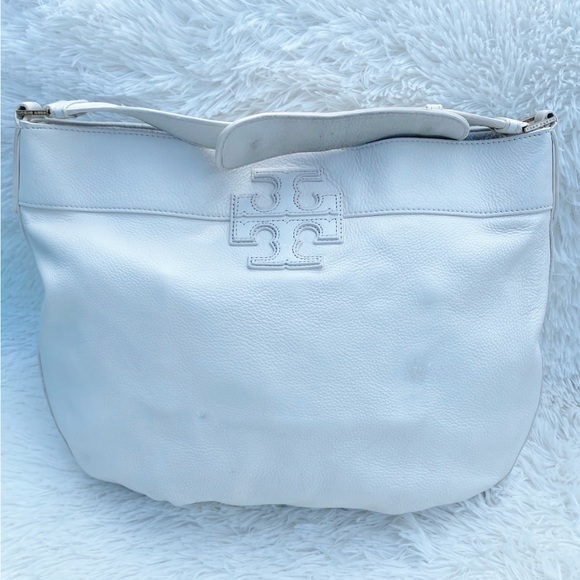 Tory Burch Pebble Leather Hobo Bag - Picture 2 of 8